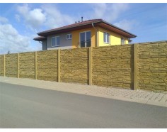 Betonový plot 11 jednostranný pískový - Od 1.1.23 +11%